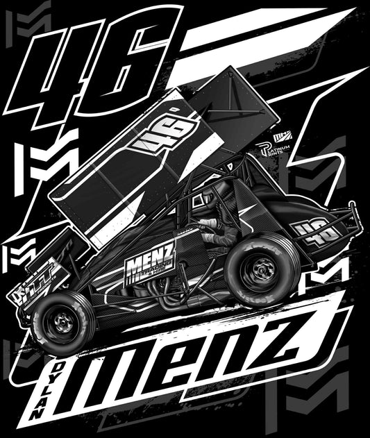 2025/26 Sprintcar shirt (Black and white)
