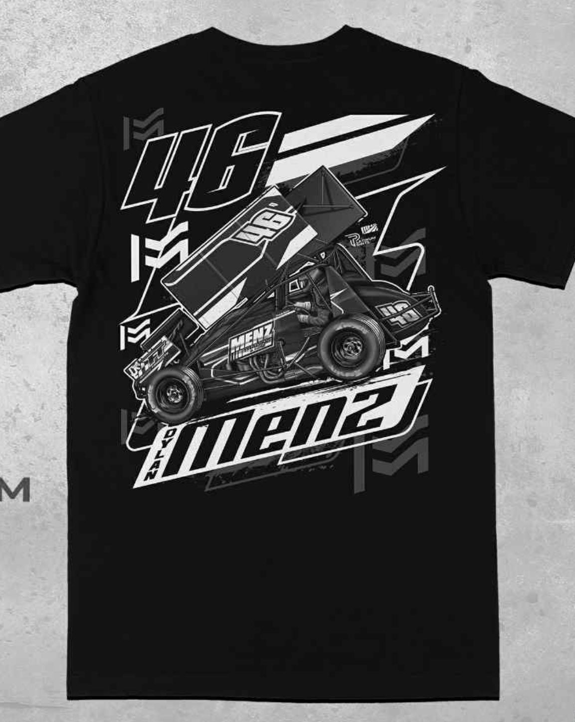 2025/26 Sprintcar shirt (Black and white)